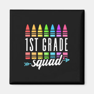 1. Klasse Squad Ck Zur Schule Erstklassiger Lehrer Magnet