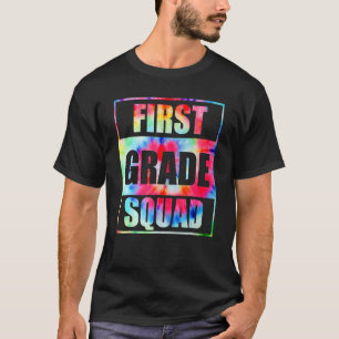 1. Klasse Squad Tie Dye Zurück zur Schule Lehrer S T-Shirt