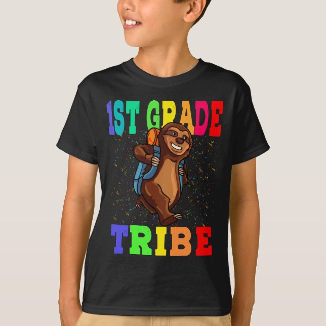 1. Klasse Stamm zurück zur Schule T-Shirt (Vorderseite)