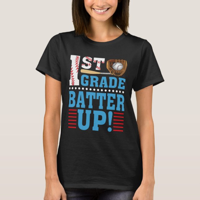 1. Klasse zurück zur Schule 1. Klasse bis Baseb T-Shirt (Vorderseite)