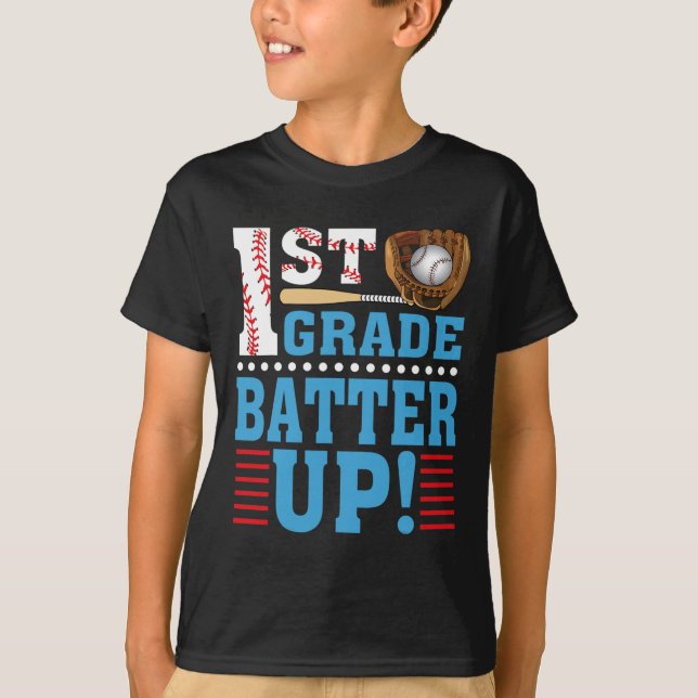 1. Klasse zurück zur Schule 1. Klasse bis Baseb T-Shirt (Vorderseite)
