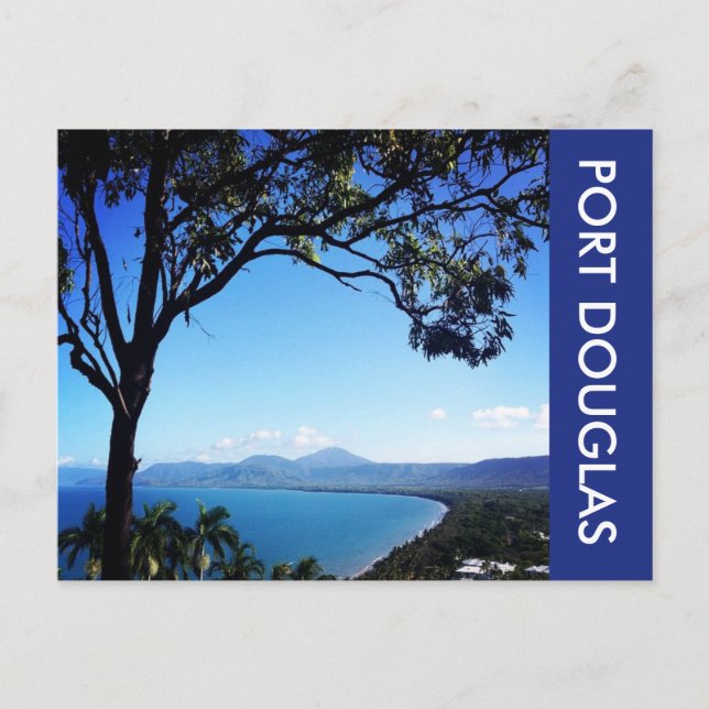 1 km Strand Postkarte (Vorderseite)