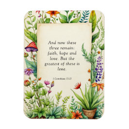 1 Korinthen 13:13 Christliches Bibelverse Magnet