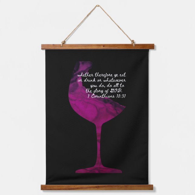 1 Korinther 10:31 Wandteppiche (Vorderseite)