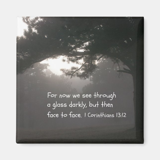 1 Korinther 13:12 Magnet (Vorne)