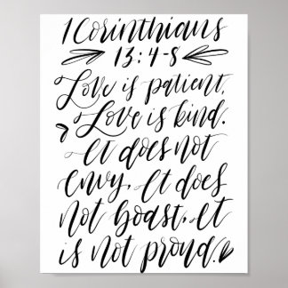 1 Korinther 13:4 (1 von 3) Poster