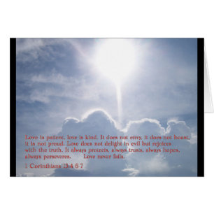 1 Korinther 13:4 6-7 Wolken