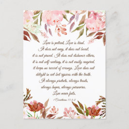 1 Korinther 13:4-8 Liebe ist Patientenhochzeit Postkarte
