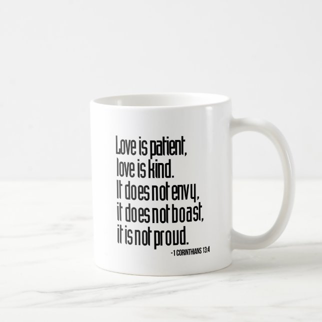 1 Korinther-13:4 Kaffee-Tasse Kaffeetasse (Rechts)