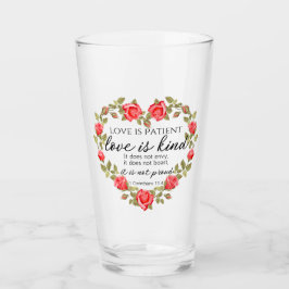 1 Korinther 13:4 Liebe ist Patient Glas