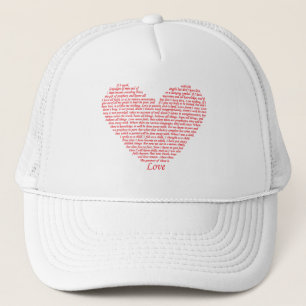 1. Korinther 13 Bibelvers Christliche Liebe Herz Truckerkappe