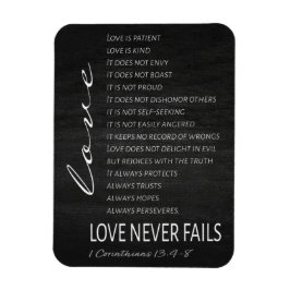 1 Korinther 13 Liebe ist Bibelverse Magnet