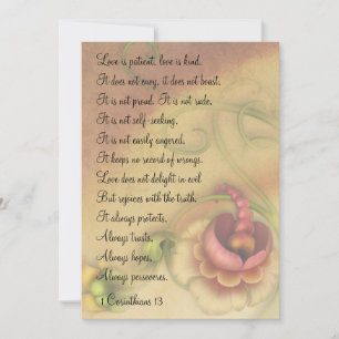 1 Korinther 13 Liebe ist Gedenkmini-Prints