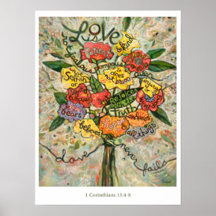 1 Korinther 13, Liebe ist geduldiges Plakat