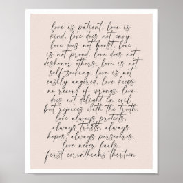 1 Korinther 13 Poster