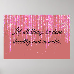 1 Korinther 14:40 Poster