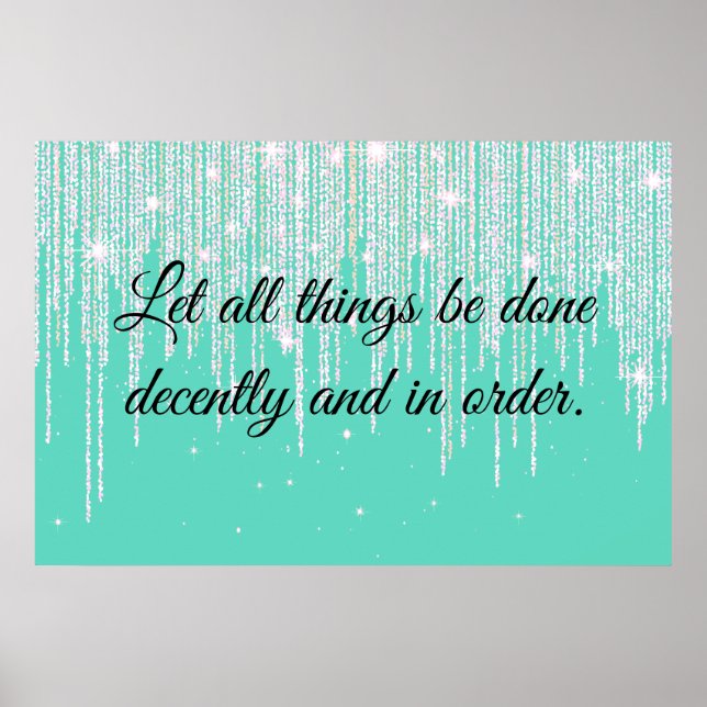 1 Korinther 14:40 Poster (Vorne)