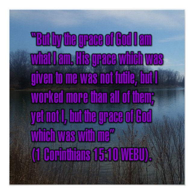 1 Korinther 15:10 WEBU Poster (Vorderseite)