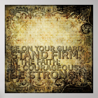 1 Korinther 16:13 Poster