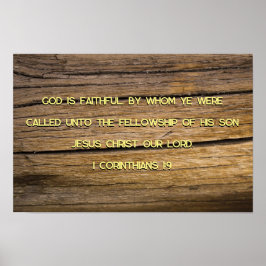 1 Korinther 1:9 Poster