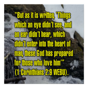 1 Korinther 2:9 WEBU Poster