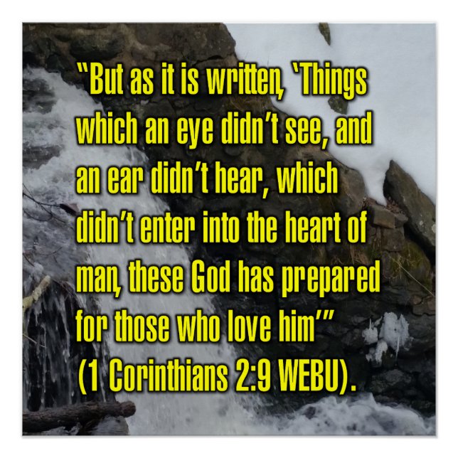 1 Korinther 2:9 WEBU Poster (Vorderseite)