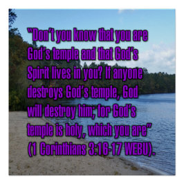 1 Korinther 3:16-17 WEBU Poster
