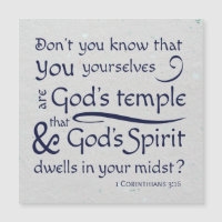 1 Korinther 3:16 Du bist Gottes Tempel