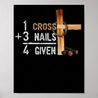1 Kreuz plus 3 Nägel gleich 4 bei Faithcross