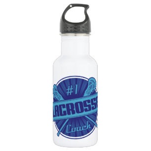 #1 Lacrosse Coach (blau) Edelstahlflasche