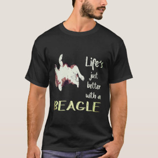 1 Leben ist einfach besser mit einem Beagle T-Shirt
