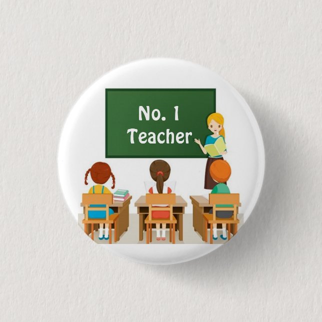 **#1 LEHRER** BUTTON (Vorderseite)