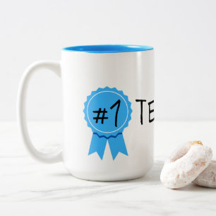 #1 Lehrer Zweifarbige Tasse