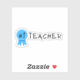 1 Lehrerin Aufkleber