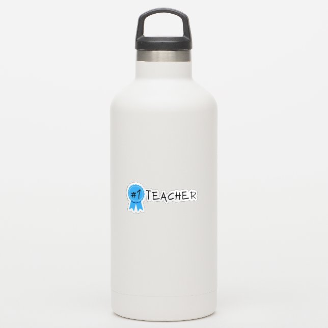 1 Lehrerin Aufkleber (Wassserflasche)