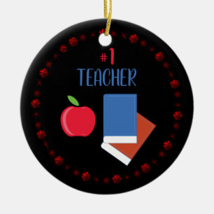 1 Lehrerin Keramik Ornament