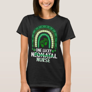 1 Lucky Pädiatrische Neugeborene Krankenschwester T-Shirt