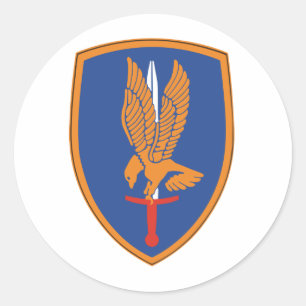 1. Luftfahrtbrigade Runder Aufkleber