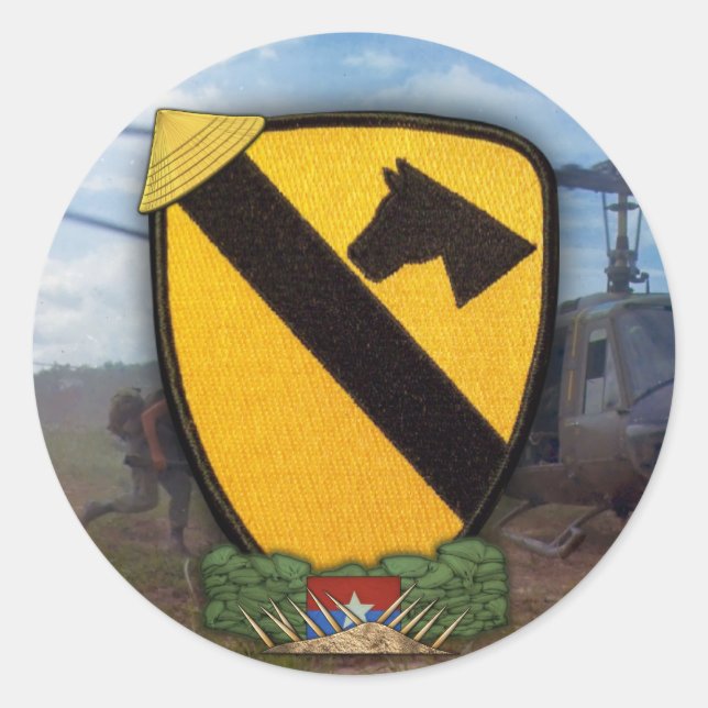 1. Luftkavitätenpflaster-Aufkleber Runder Aufkleber (Vorderseite)