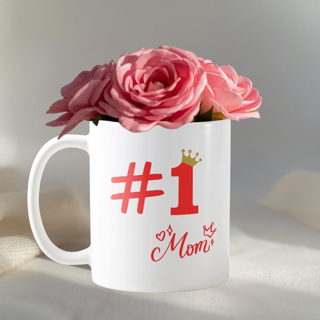 #1 Mama Liebe Personalisierter Becher Kaffeetasse (Von Creator hochgeladen)