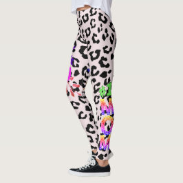 #1 Mama, Muttertag Blumentierleder, Leggins L