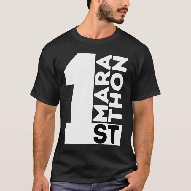 1. Marathon  Erster Marathon T-Shirt (Vorderseite)