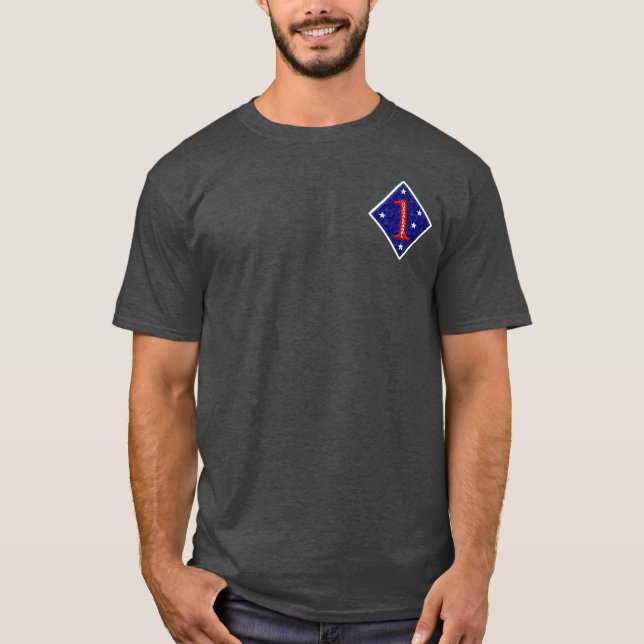 1. Marineabteilungs-Verlobungens-T-Shirt T-Shirt (Vorderseite)