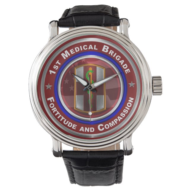 1. Medizinische Brigade Keepake Armbanduhr (Vorderseite)