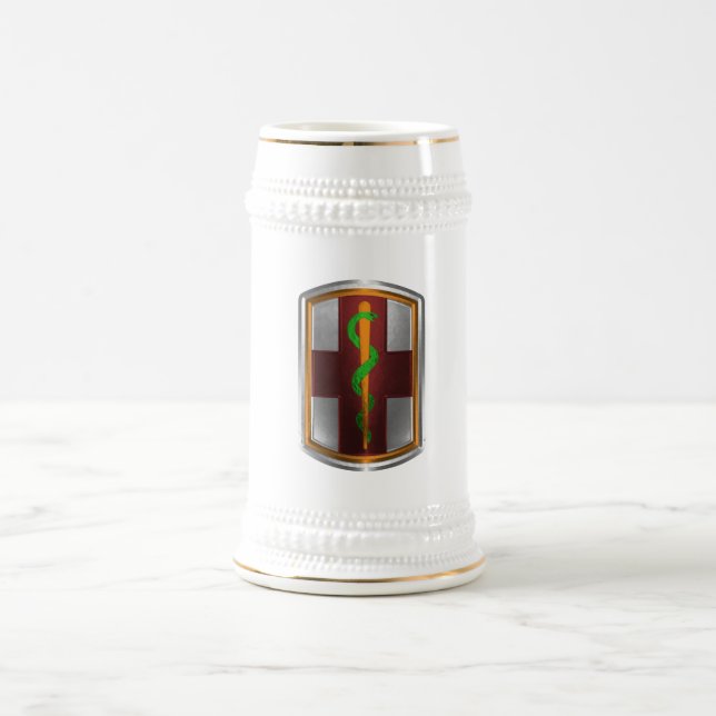 1. Medizinische Brigade Keepake Bierglas (Mittel)