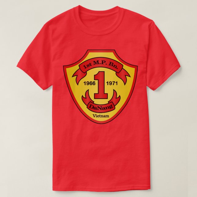 1. Militärpolizei-Bataillon: zwei Txt T-Shirt (Design vorne)