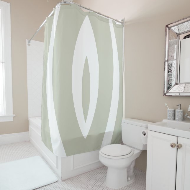 1 Minimalistischer Naturerhythmus Duschvorhang (Beispiel)