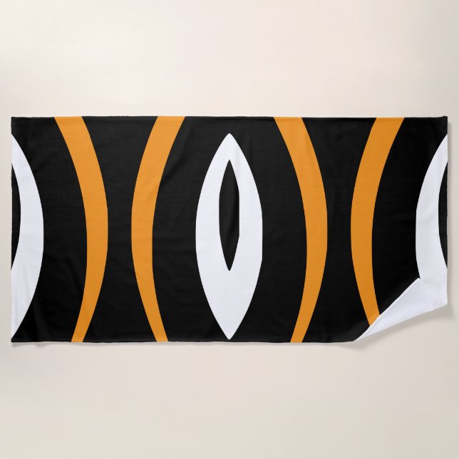 1 Minimalistischer Naturerhythmus Strandtuch (Vorderseite)