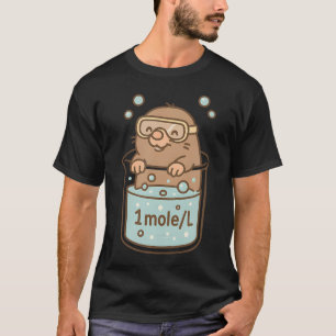 1 Mol pro Liter lustiger Chemie-Humor T-Shirt