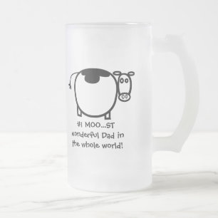 #1 Moo...st Wonderful Vater - Angepasst Mattglas Bierglas